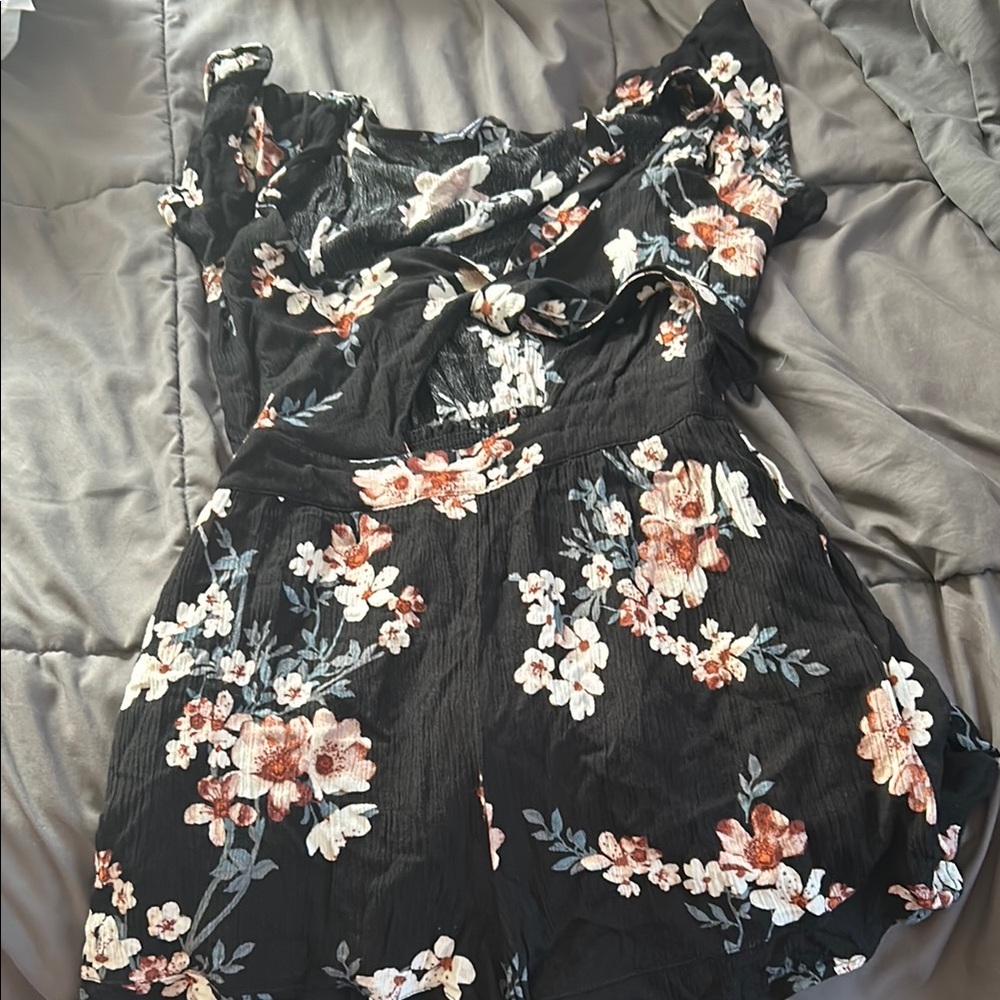 American Eagle Outfitters Black Floral Dress